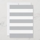 グレー&パープルベビーシャワー招待状 招待状 (裏面)