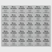 グレー | ビジネス | クリスマスラッピング紙 ラッピングペーパー (フラット)