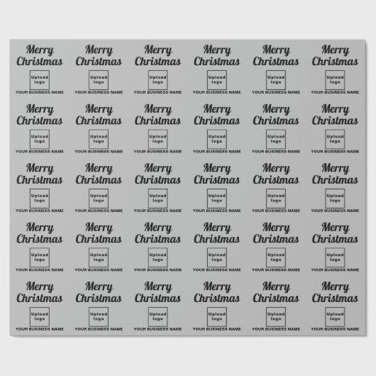 グレー | ビジネス | クリスマスラッピング紙 ラッピングペーパー (フラット)