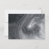 グレー&ピンク大理石退職感謝の気持ち ノートカード (裏面)