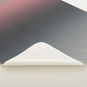 グレー、ピンク、黒のグラデーショグラデーションン。 シェルパブランケット (3/4)