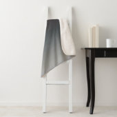 グレー、ピンク、黒のグラデーショグラデーションン。 シェルパブランケット (インサイチュ)