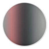 グレー、ピンク、黒のグラデーショグラデーションン。 セラミックノブ (正面)