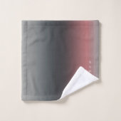 グレー、ピンク、黒のグラデーショグラデーションン。 バスタオルセット (ウォッシュタオル)