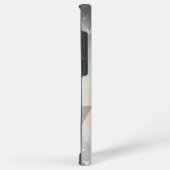 グレー、ピーチ、グリーントレンディーパターン SAMSUNG GALAXYケース (右側面)