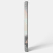 グレー、ピーチ、グリーントレンディーパターン SAMSUNG GALAXYケース (左側面)