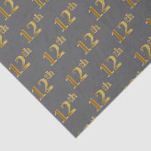 グレー、フェイク金ゴールド12番目(12番目)のイベントティッシュペーパー 薄葉紙 (詳細)