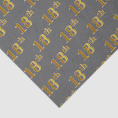 グレー、フェイク金ゴールド18番目(18番目)のイベント 薄葉紙 (詳細)