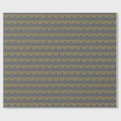 グレー、フェイク金ゴールド55位(55位)イベント ラッピングペーパー (フラット)