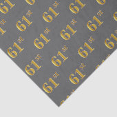 グレー、フェイク金ゴールド61番目（61番目）のイベント 薄葉紙 (詳細)