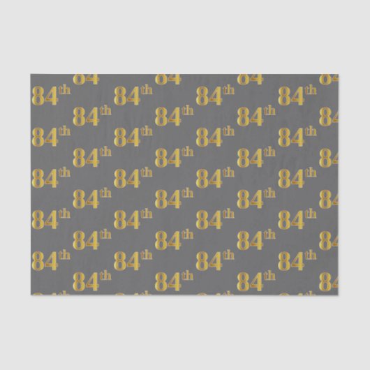 グレー、フェイク金ゴールド84位(84位)イベント 薄葉紙 (正面)