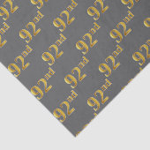 グレー、フェイク金ゴールド92番目(92番目)のイベント 薄葉紙 (詳細)