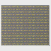 グレー、フォックスゴールド 93回目のイベント ラッピングペーパー (フラット)