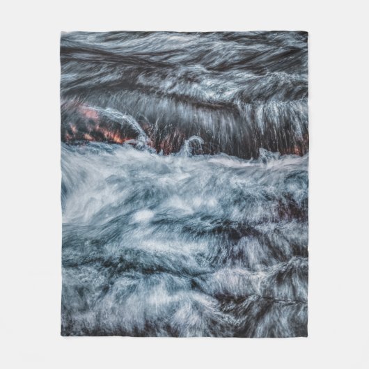 グレー フリースブランケット (正面)