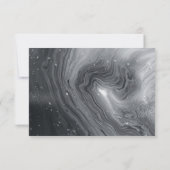 グレー&ブラウンクリーム大理石引退ありがとう ノートカード (裏面)