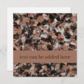 グレー、ブラウン、ブラック絵を描(ばちゃばちゃ)跳ねるの折り畳みカード (正面/裏面)