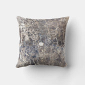 グレー ブラウン マーブル ラスティック ニュートラル ストーン クッション (裏面)