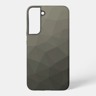 グレー ブラウン 陸軍 軍事 グラデーション 幾何学 メッシュ SAMSUNG GALAXY S22+ケース