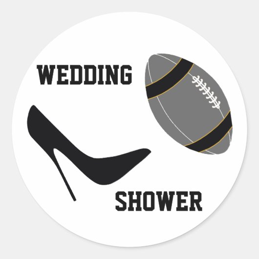 グレー&ブラックサッカーをテーマにした封筒用シール ラウンドシール (正面)