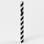 グレー/ブラックシェブロンカスタムMonogram Case-Mate iPhoneケース (裏面/右)