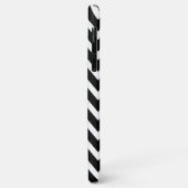 グレー/ブラックシェブロンカスタムMonogram Case-Mate iPhoneケース (裏面/左)