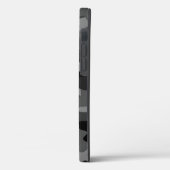 グレー ブラック カモフラージュ Case-Mate iPhoneケース (裏面 / 左)