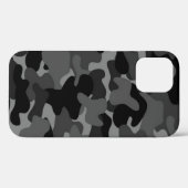 グレー ブラック カモフラージュ Case-Mate iPhoneケース (裏面 (横))