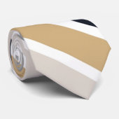 グレー、ブラック、タンのストライプネックタイ ネクタイ (ロール)