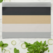 グレー、ブラック、タン キッチンタオル (折り畳み)