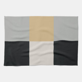 グレー、ブラック、タン キッチンタオル