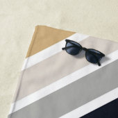 グレー、ブラック、タンn ビーチタオル (インサイチュ)