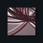 グレー&ブルゴーニュ抽象芸術リボン |シャドウとライト キャンバスプリント<br><div class="desc">陰と光スタイリッシュに抽象芸術のリボンを備えたグレーとブルゴーニュのデザイン。背景のカスタマイズ色や線の色を変更する事できる。'を選択カスタマイズし、レイヤーセクションに移動してデザインを表示し、背景色または線の色を変更してホームデコ縁どーに合わせて画像をカスタマイズする。</div>