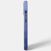 グレー+ブルーのグラデーション幾何学メッシュモノグラム Case-Mate iPhoneケース (裏面 / 左)