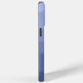 グレー+ブルーのグラデーション幾何学メッシュモノグラム Case-Mate iPhoneケース (裏面 / 右)