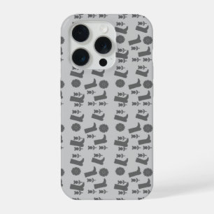 グレー ブーツ iPhone 15 PROケース