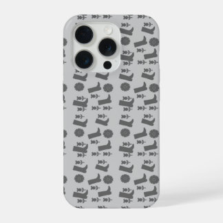グレー ブーツ iPhone 15 PROケース