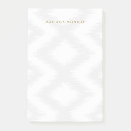 グレー/ホワイトのデザイナイカットパターパーソナライズされたン ポストイット