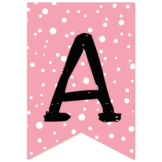 グレー&ホワイトシェパドールドッグバースデーパーティー バンティングフラッグ (第3の旗)