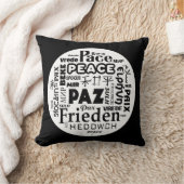 グレー/ホワイトスロークッション/言語間の平数々の和 クッション (ブランケット)