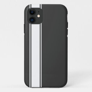 グレー&ホワイトチームジャージストライプiPhone 5s ケース