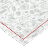 グレー/ホワイトナチュラルクリスマス&（鳥）ショウジョウコウカンチョウレッド縁ど テーブルクロス (アングル)