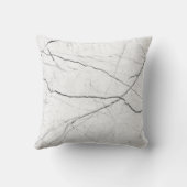 グレー&ホワイト大理石アクセント装飾用クッション クッション (裏面)