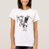 グレー ホワイト ツイスト ガールTシャツ Tシャツ (正面)