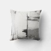 グレー/ホワイト/ブラック抽象芸術デコール枕 クッション (裏面)