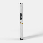グレー ホワイト 大理石 パターン iPhone / Android iPhoneケース (右側面)