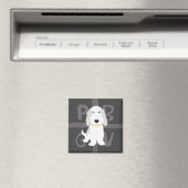 グレー&ホワイトPBGV マグネット (インサイチュ (食洗機))