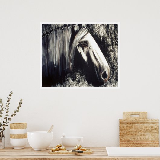 グレー ポスター (キッチン)