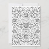 グレー メキシカン タレヴェラ 結婚式招待状 案内状 (裏面)