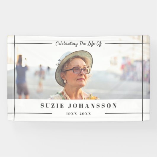 『グレー・ラ祝インズ・フォト・ザ・ライフ・葬儀』 横断幕 (横)