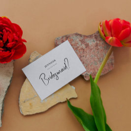 グレー・リネンの白い台本を私の花嫁に 招待状